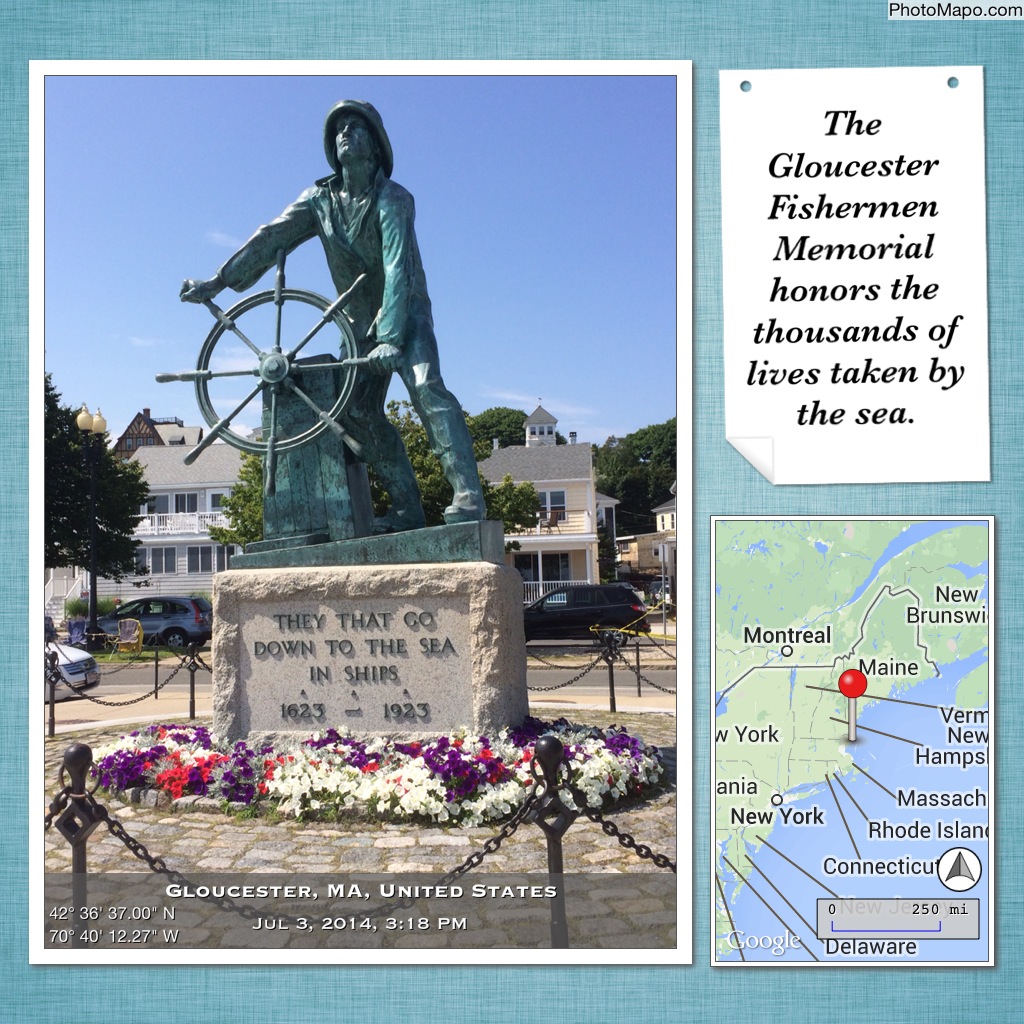 The Gloucester Fishermen Memorial honors the thousands of lives taken by the sea.