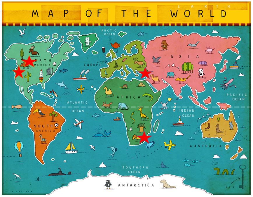 map of world